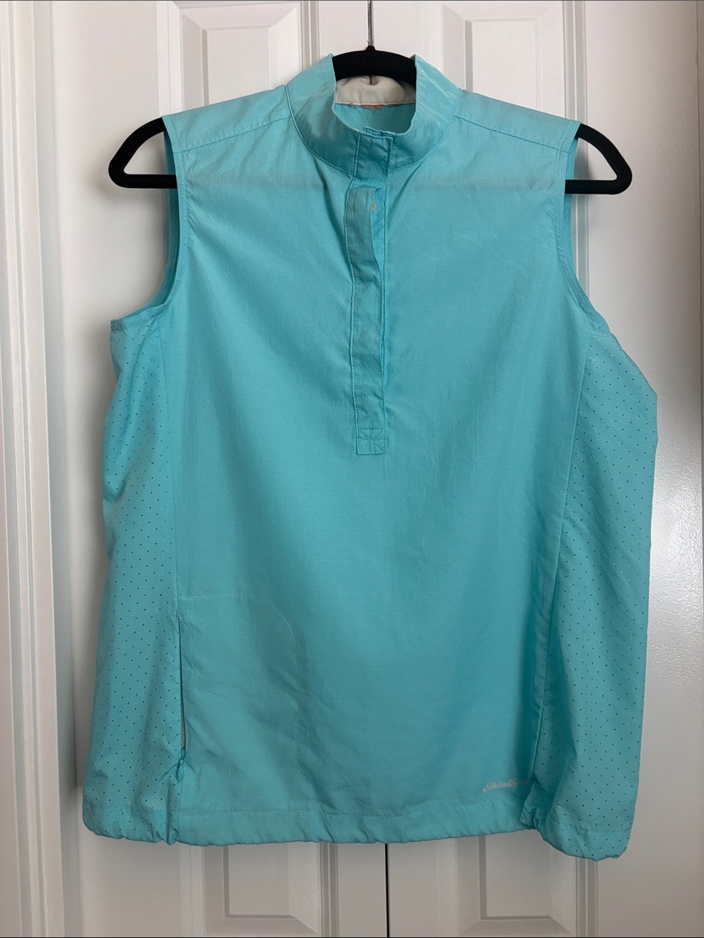 Eddie Bauer Aqua Stand-Collar Sleeveless Tank